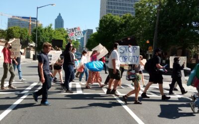 Police militarize against peaceful protestors, ignore local opposition to a police training facility, as “Stop Cop City” movement gains momentum