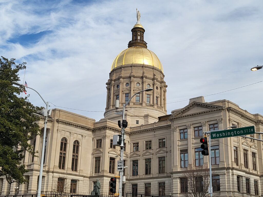 A picture of the Georgia State Capitol